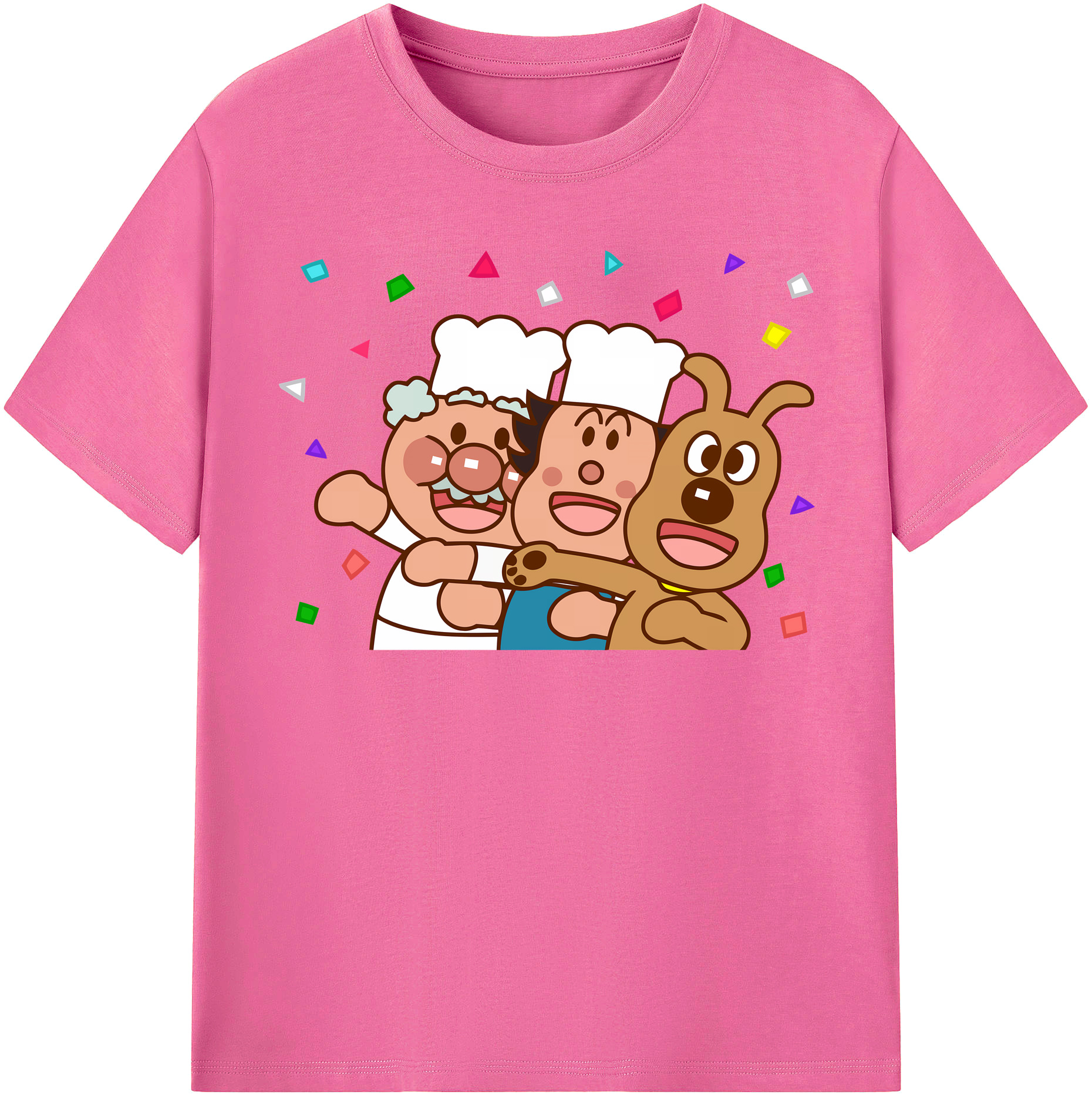 （画像用） アンパンマン Anpanman レディースカジュアルプリントTシャツ（綿100％）